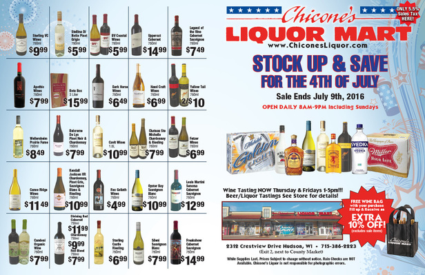 Chicone's Liquor Mart We-Prints Plus Newspaper Insert, Any Door Marketing