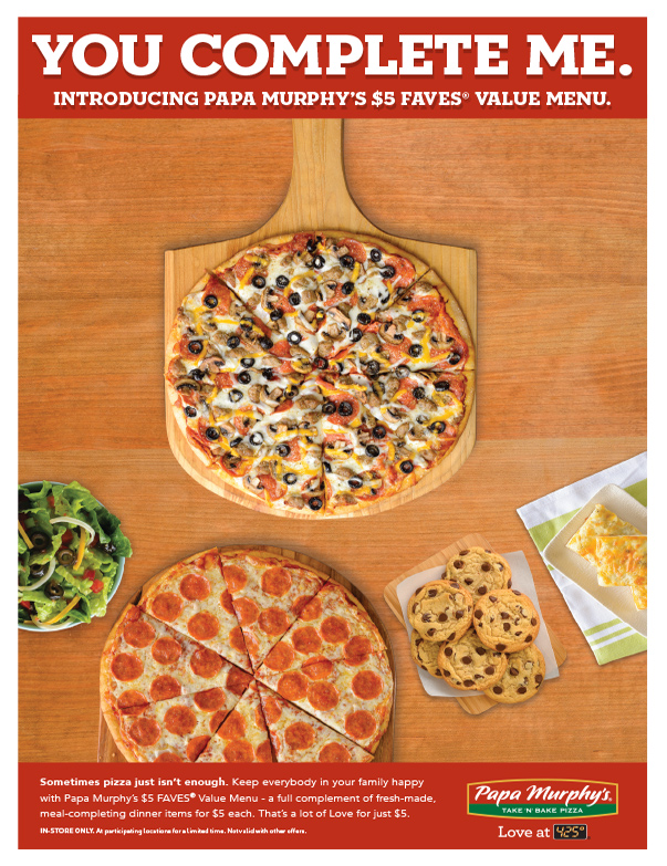 Papa Murphy's Pizza We-Prints Plus Newspaper Insert, Any Door Marketing