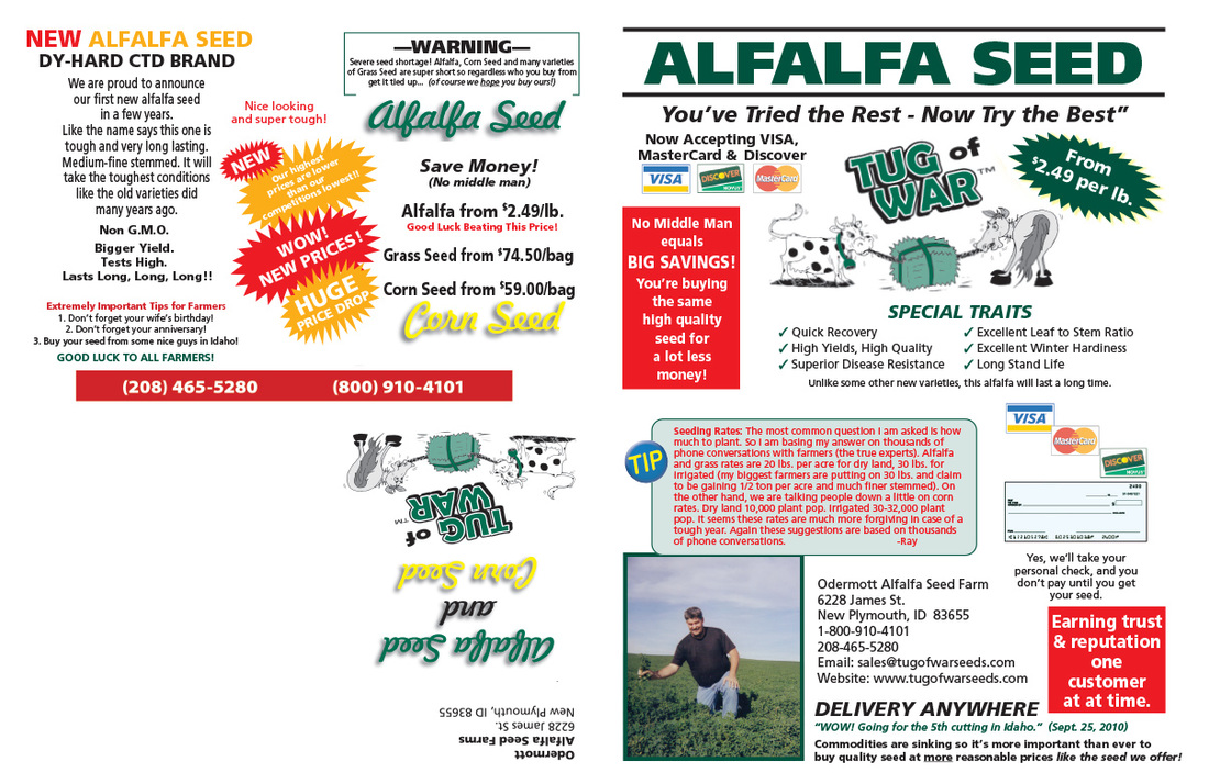Alfalfa Seed We-Prints Plus Newspaper Insert by Any Door Marketing