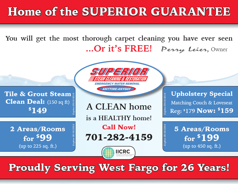 Superior Steam Cleaning We-Prints Plus Newspaper Insert by Any Door Marketing