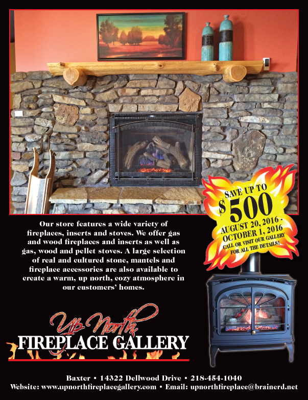 Up North Fireplace We-Prints Plus Newspaper Insert by Any Door Marketing