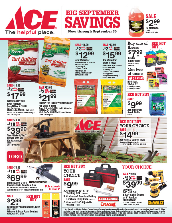 Ace Hardware We-Prints Plus Newspaper Insert by Any Door Marketing