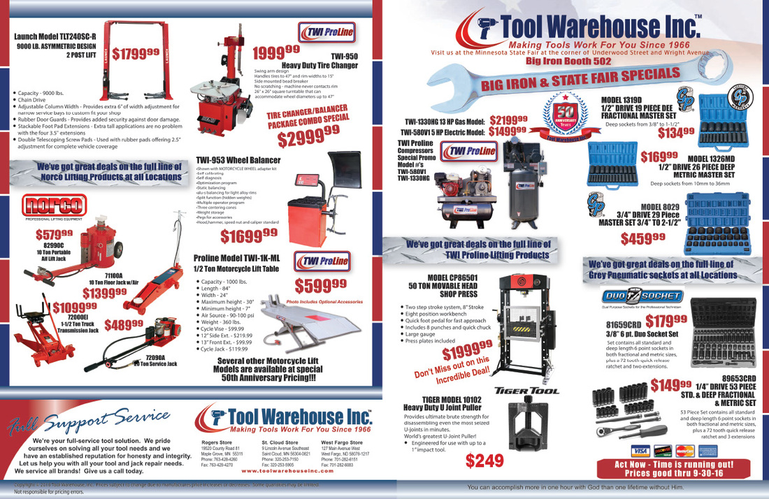 Tool Warehouse Inc We-Prints Plus Newspaper Insert by Any Door Marketing