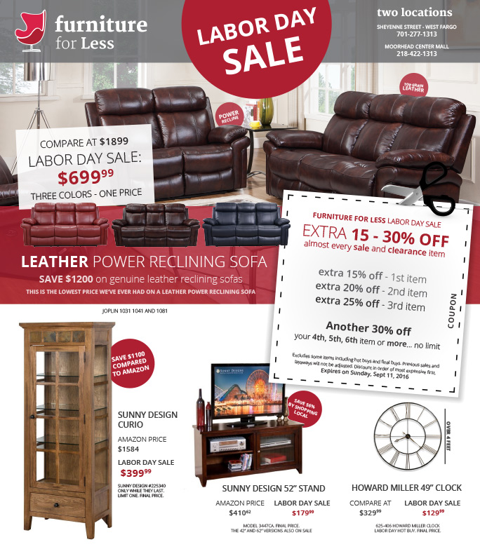 Furniture for Less We-Prints Plus Newspaper Insert by Any Door Marketing