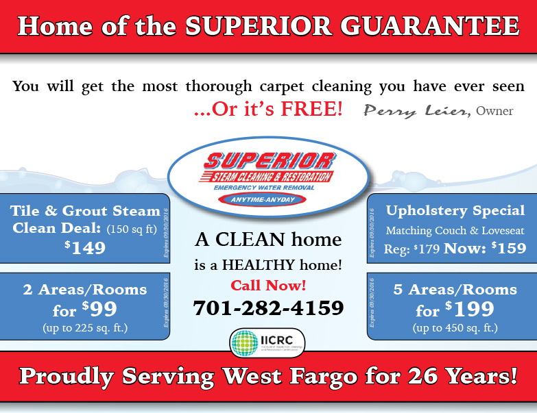 Superior Steam Cleaning & Restoration We-Prints Plus Newspaper Insert by Any Door Marketing