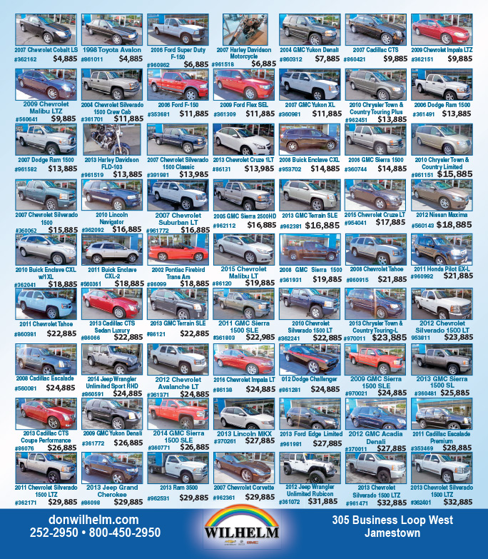 Wilhelm Auto Sales We-Prints Plus Newspaper Insert by Any Door Marketing