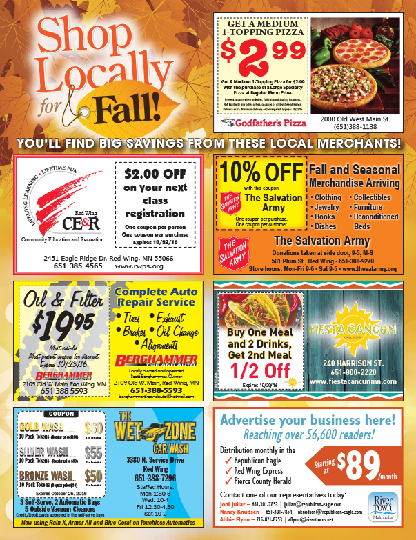 Red Wing MN Shop Local We-Prints Plus Newspaper Insert by Any Door Marketing