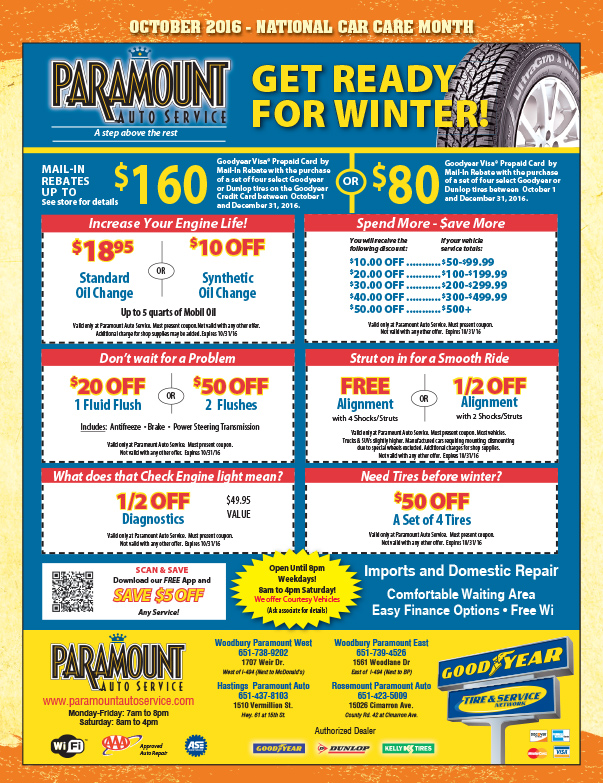 Paramount Auto Service We-Prints Plus Newspaper Insert by Any Door Marketing