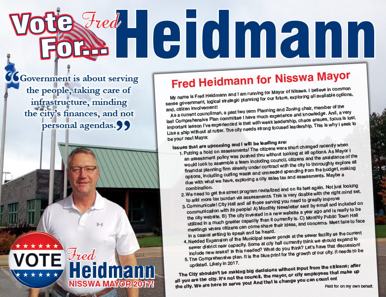 Fred Heidmann We-Prints Plus Newspaper Insert by Any Door Marketing