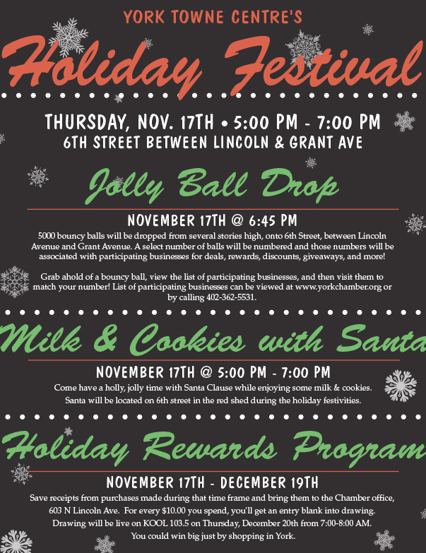 York Towne Centre's Holida Festival We-Prints Plus Newspaper Insert by Any Door Marketing
