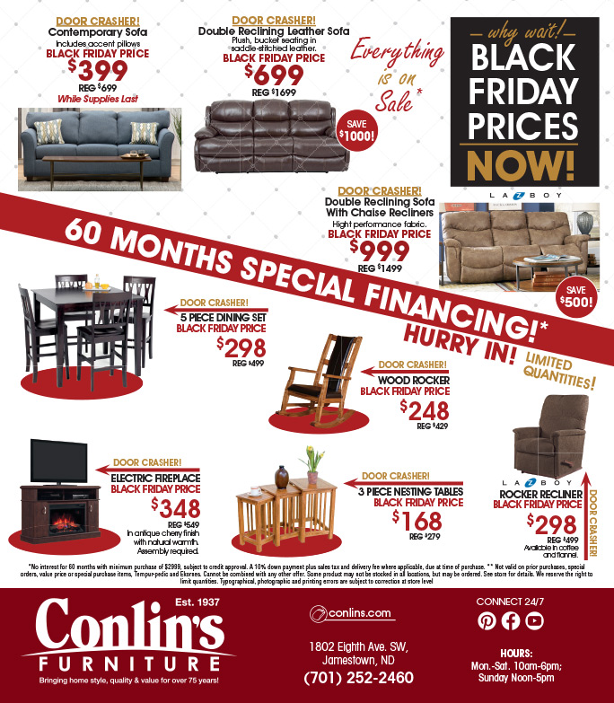 Conlin's Furniture JUMBO We-Prints Plus Newspaper Insert by Any Door Marketing