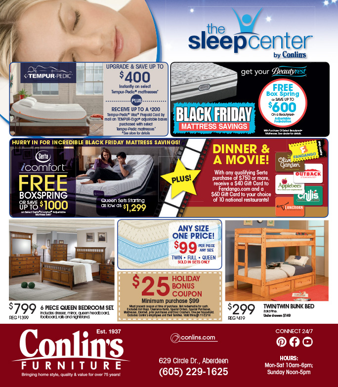 Conlin's Furniture JUMBO We-Prints Plus Newspaper Insert by Any Door Marketing
