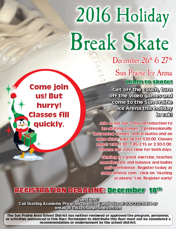 2016 Holiday Break Skate We-Prints Plus Newspaper Insert by Any Door Marketing