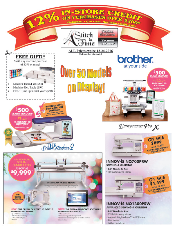 A Stitch In Time We-Prints Plus Newspaper Insert by Any Door Marketing
