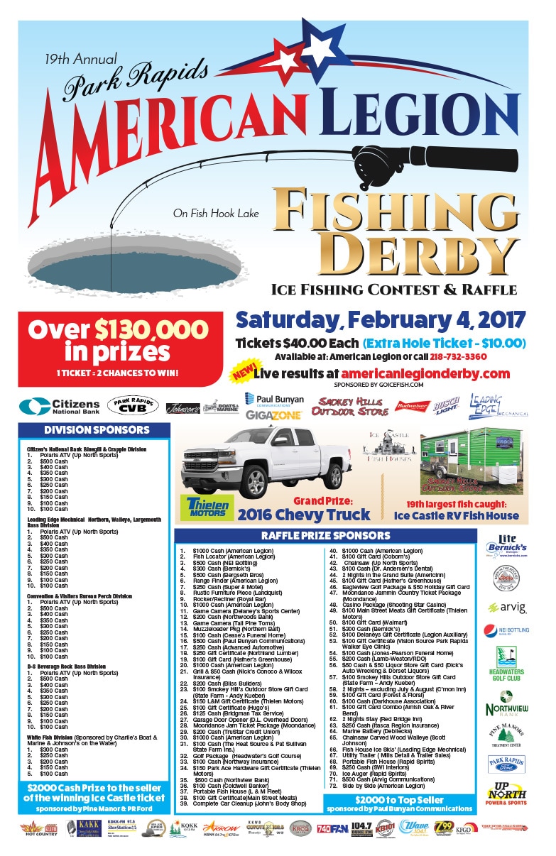 Park Rapids American Legion Fishing Derby We-Prints Plus Newspaper Insert by Any Door Marketing