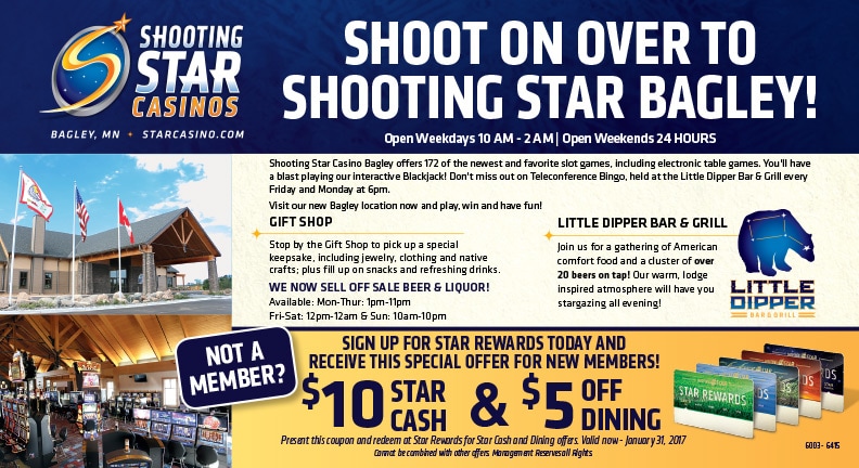 Shooting Star Casino Any Door Select Postcard by Any Door Marketing