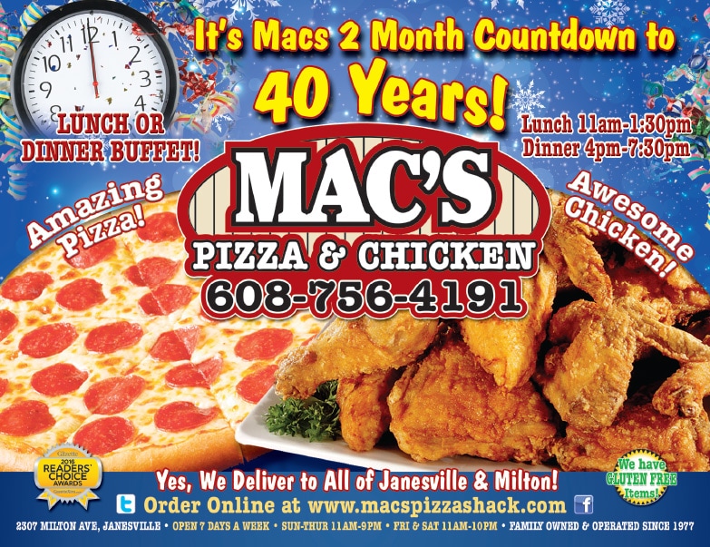 Mac's Pizza We-Prints Plus Newspaper Insert Program by Any Door Marketing
