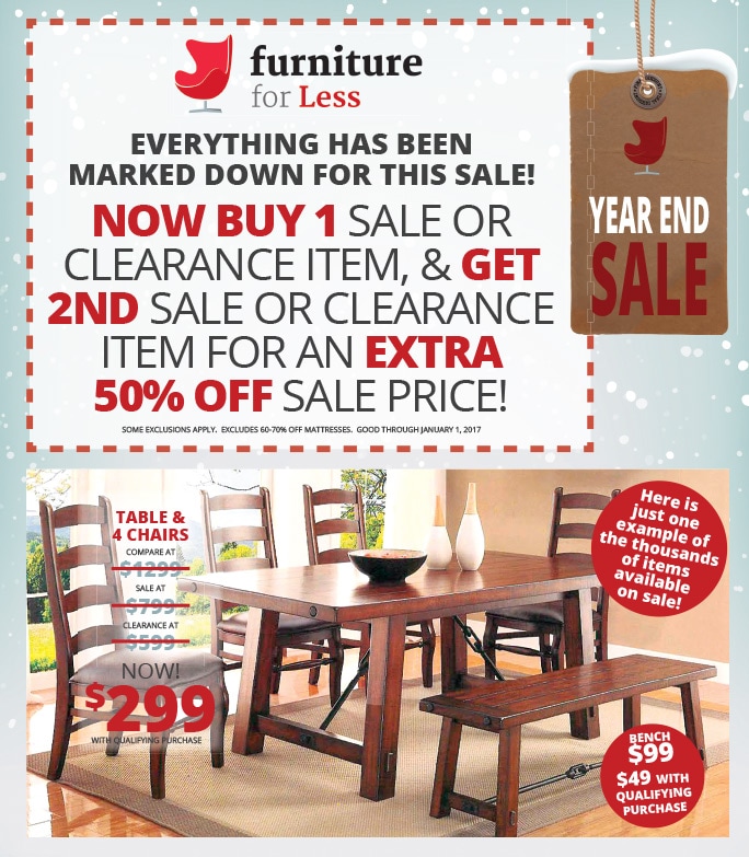 Furniture for Less We-Prints Plus JUMBO Newspaper Insert by Any Door Marketing