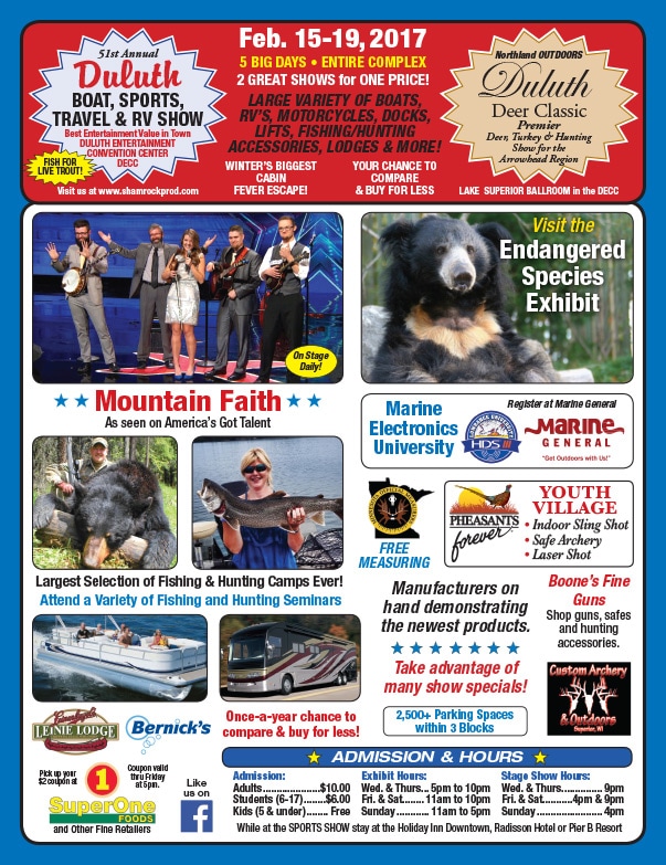 Duluth Sports and Outdoors Shows We-Prints Plus Newspaper Insert by Any Door Marketing