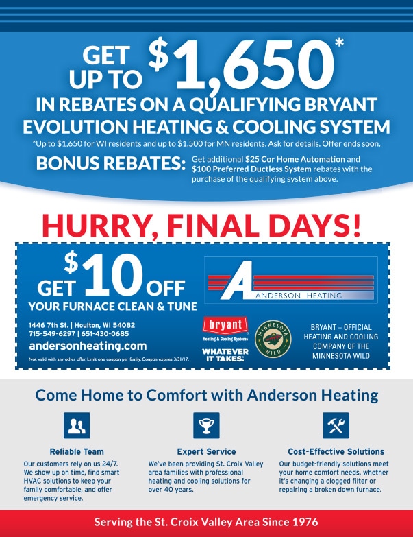 Anderson Heating We-Prints Plus Newspaper Insert by AnyDoor Marketing