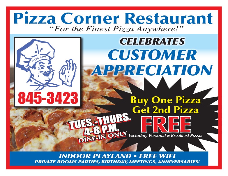 Pizza Corner Pizza We-Prints Plus Newspaper Insert by Any Door Marketing