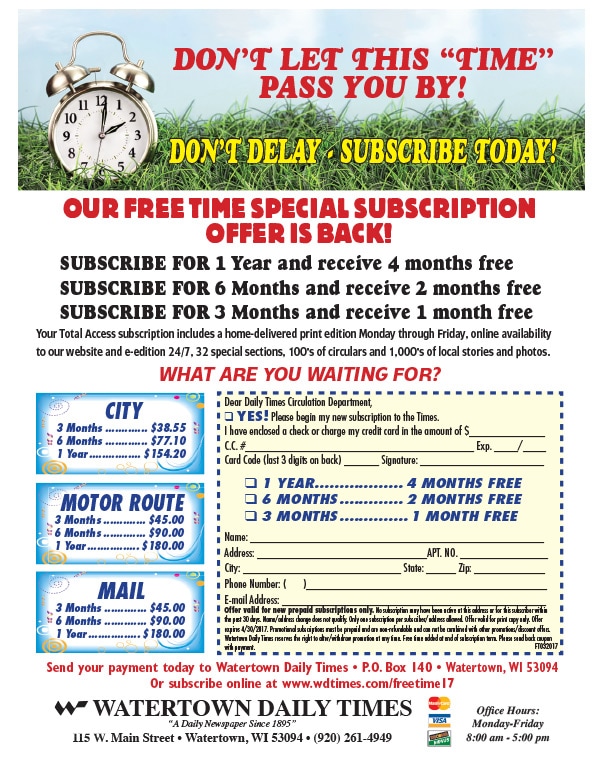 Watertown Daily Times We-Prints Plus newspaper insert by Any Door Marketing