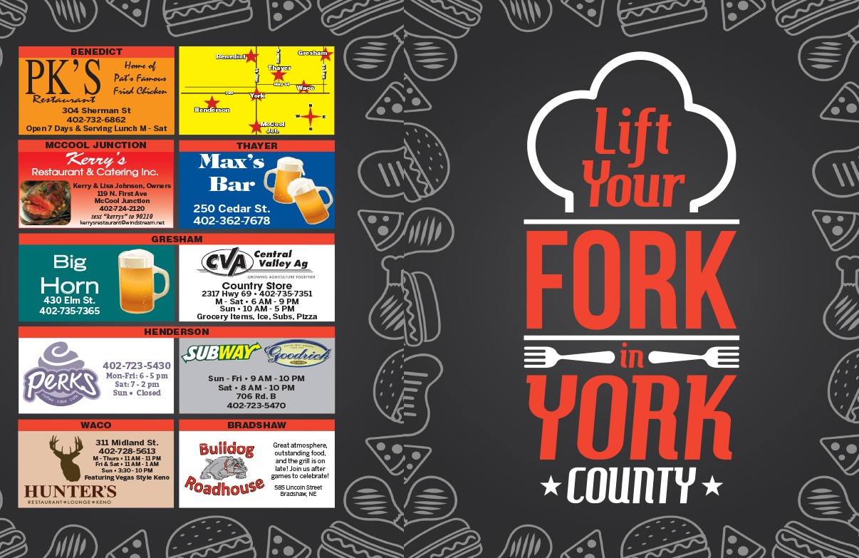 Lift Your Fork in York We-Prints Plus Newspaper Insert by Any Door Marketing