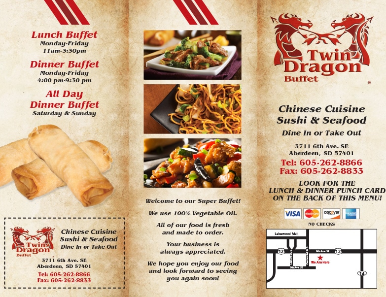 Twin Dragons Buffet We-Prints Plus Newspaper Insert by Any Door Marketing