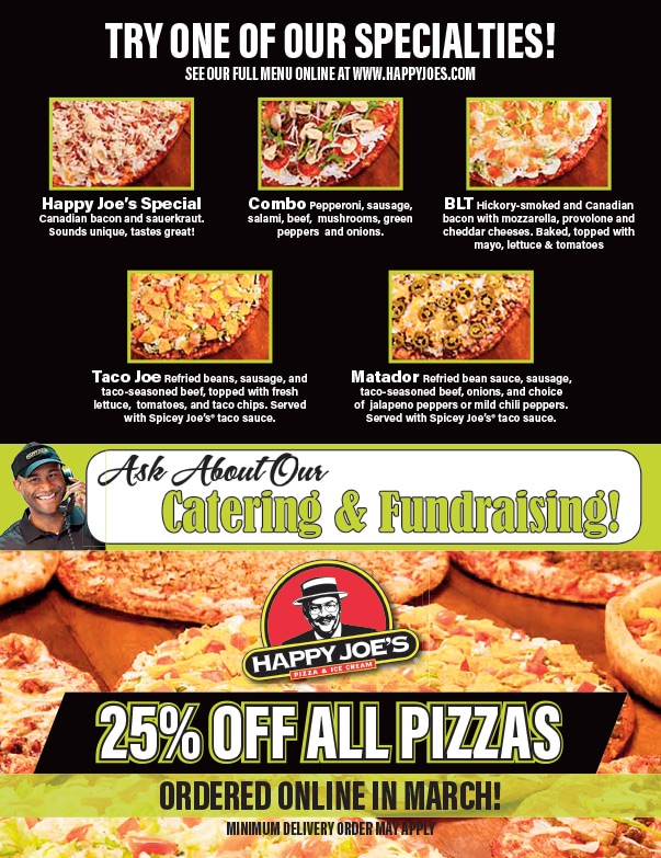 Happy Joe's Pizza We-Prints Plus Newspaper Insert by Any Door Marketing