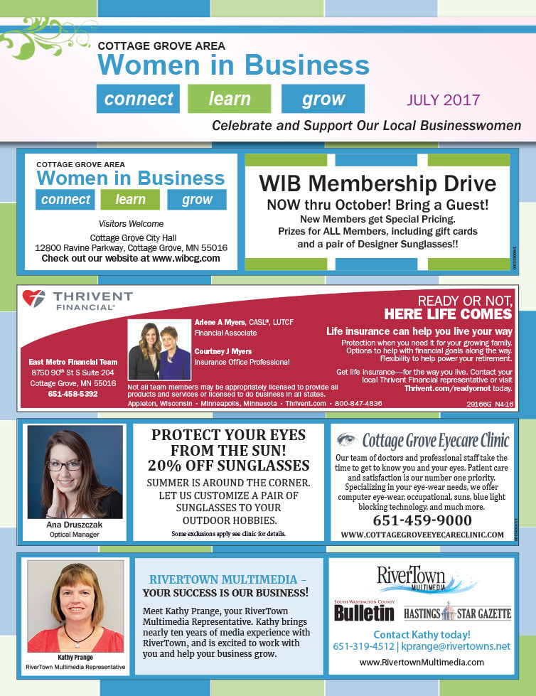 Cottage Grove Area Women in Business We-Prints Plus Newspaper Insert by Any Door Marketing