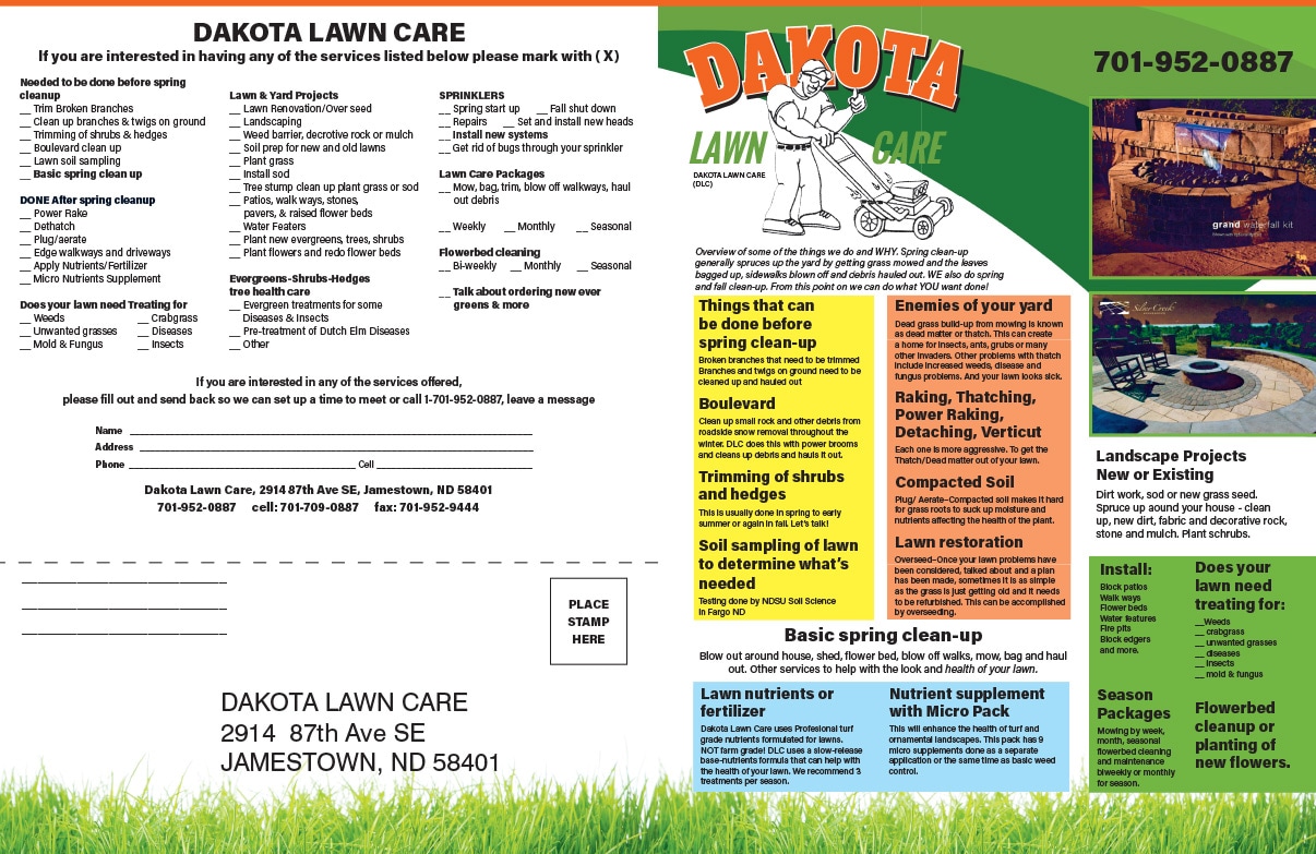 Dakota Lawn Care We-Prints Plus Newspaper Insert by Any Door Marketing
