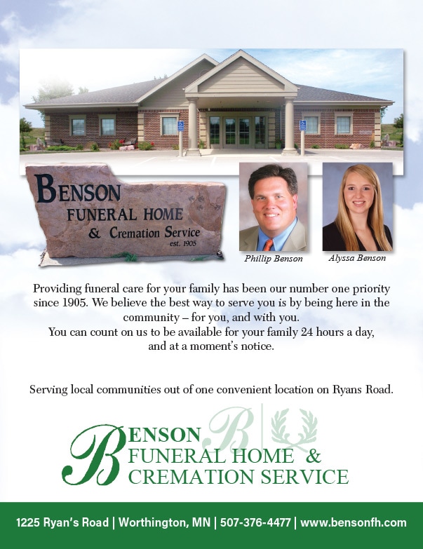Benson Funeral Home and Cremation Service We-Prints plus Newspaper Insert by Any Door Marketing