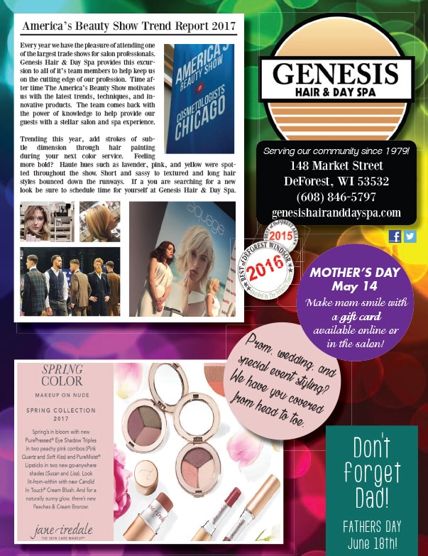 Genesis Hair and Day Spa We-Prints Plus Newspaper Insert by Any Door Marketing