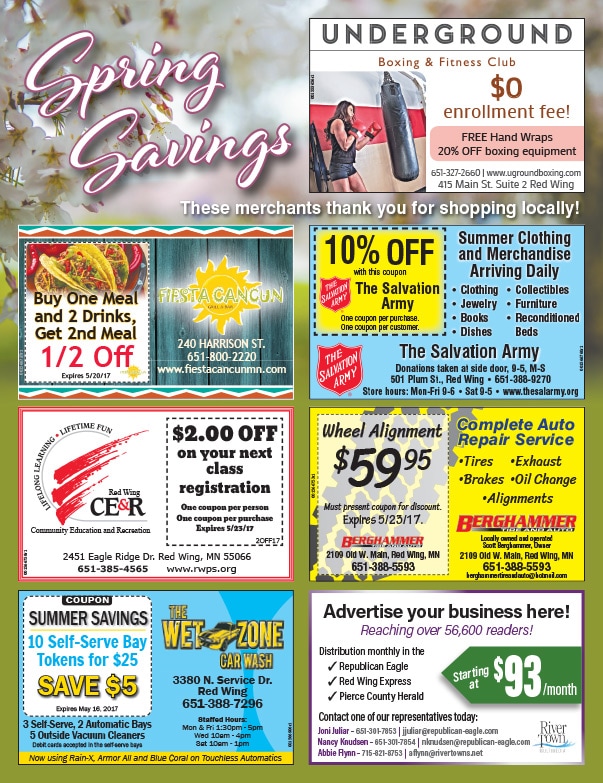 Red Wing Shop Local We-Prints Plus Newspaper Insert by Any Door Marketing