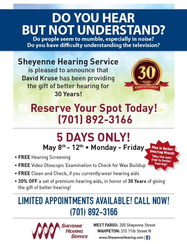 Sheyenne Hearing Service We-Prints Plus Newspaper Insert by Any Door Marketing