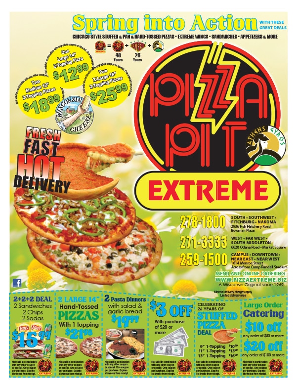 Pizza Pit We-Prints Plus Newspaper Insert by Any Door Marketing