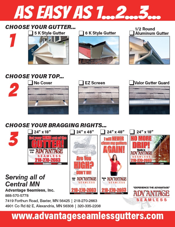 Advantage Seemless Gutters We-Prints Plus Newspaper Insert by Any Door Marketing