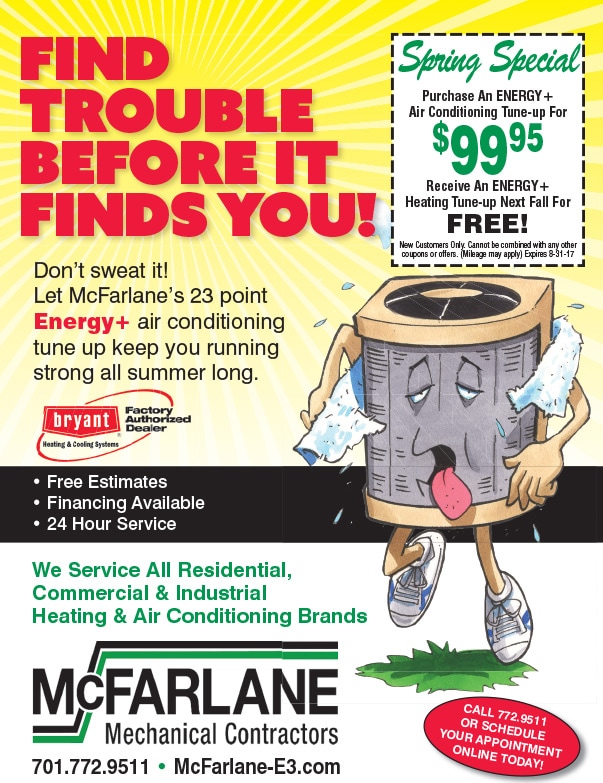 McFarlane Mechanical Contractors We-Prints Plus Newspaper Insert by Any Door Marketing