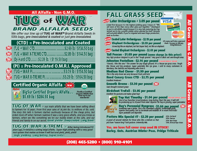 Alfalfa Seed We-Prints Plus Newspaper Insert Printed by Any Door Marketing