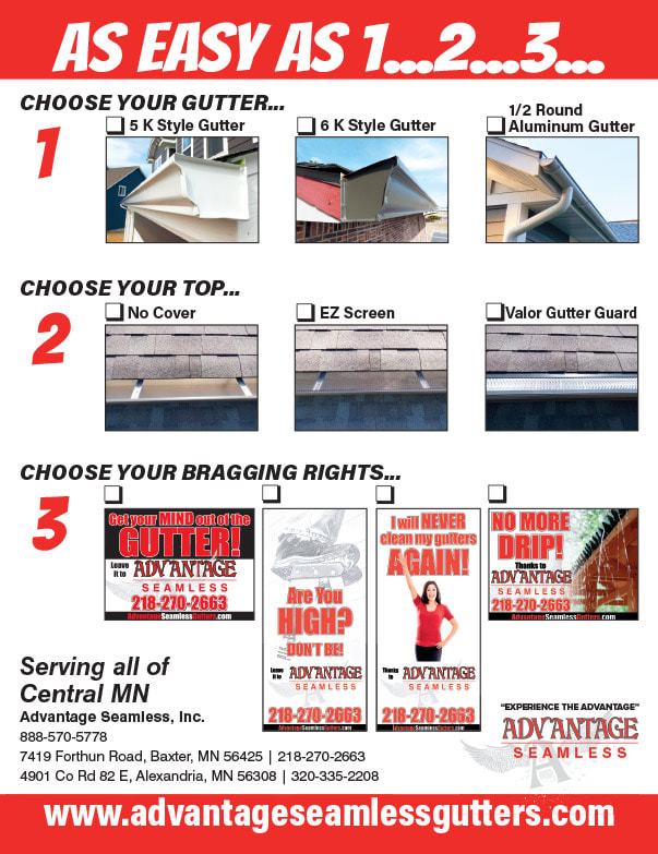 Advantage Seamless Gutters We-Prints Plus Newspaper Insert Printed by Any Door Marketing