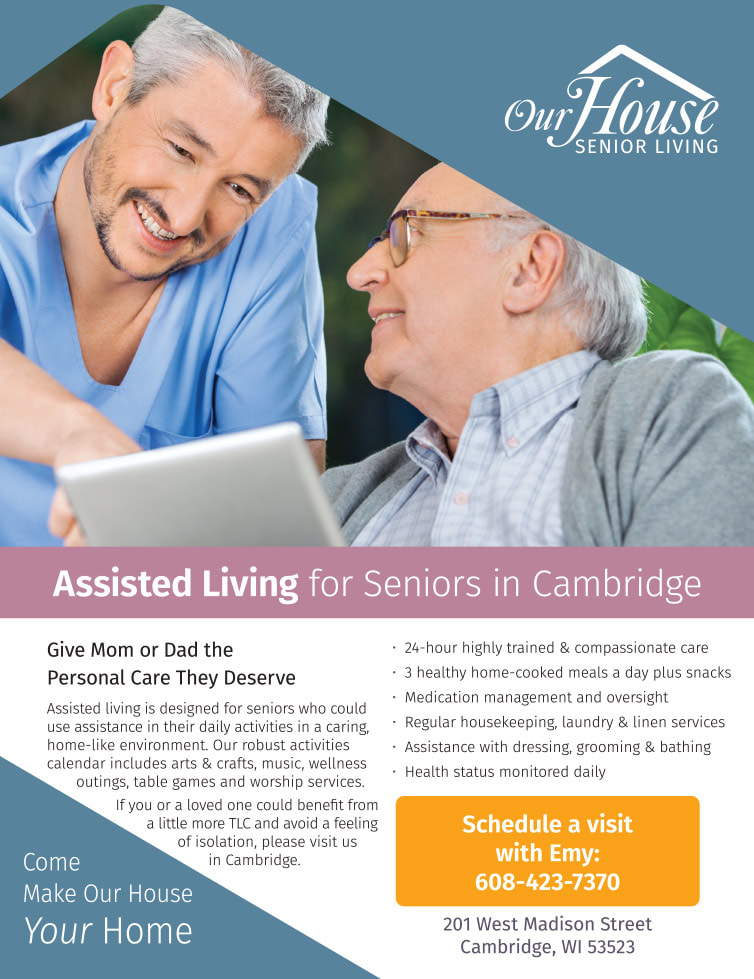 Our House Senior Living We-Prints Plus Newspaper Insert by Any Door Marketing