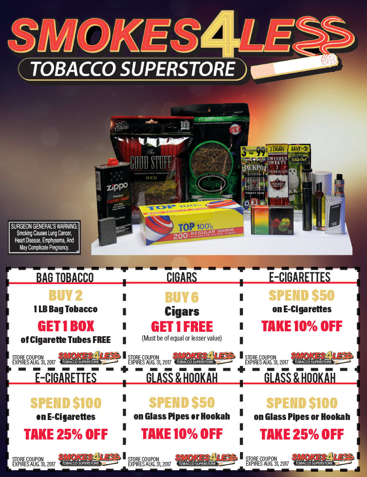 Smokes 4 Less Tobacco Superstore We-Prints Plus Newspaper Insert by Any Door Marketing