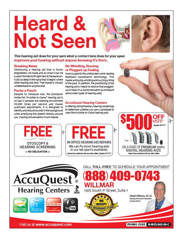 AccuQuest Hearing We-Prints plus Newspaper Insert by Any Door Marketing