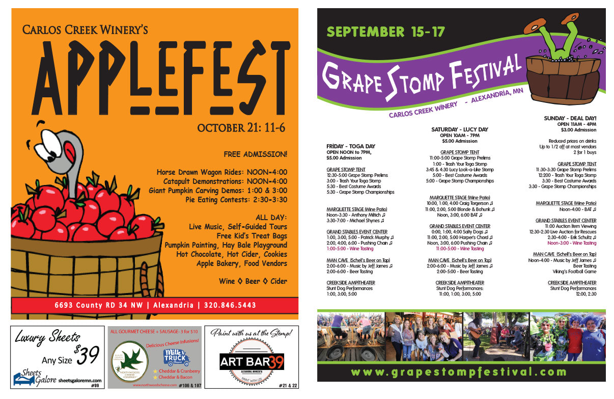 Grape Stomp Festival We-Prints Plus Newspaper Insert by Any Door Marketing