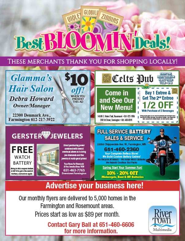 Farmington Shop Local We-Prints Plus Newspaper insert brought to you by Any Door Marketing