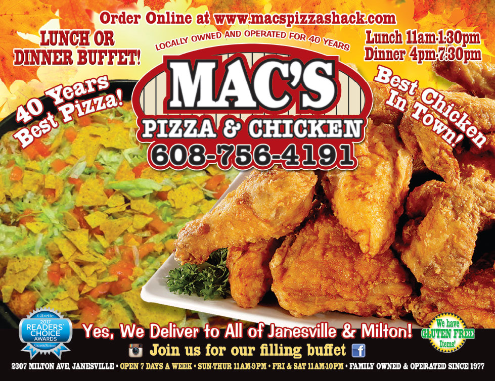 Mac's Pizza and Chicken We-Prints Plus Newspaper Insert by Any Door Marketing