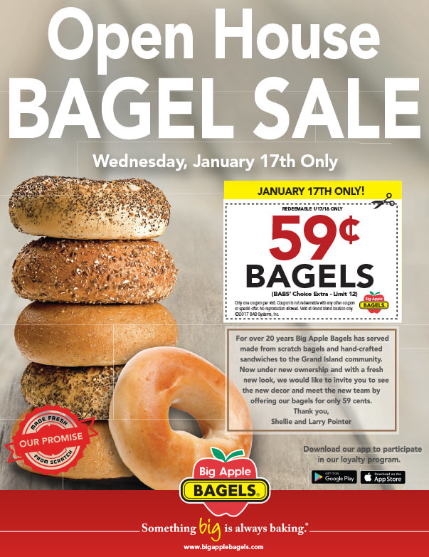 Big Apple Bagels We-Prints Plus Newspaper Insert brought to you by Any Door Marketing