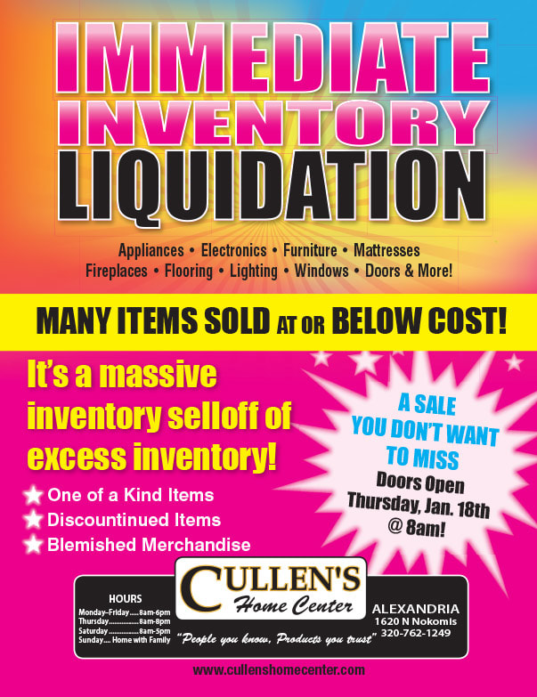 Cullen's Home Center We-Prints Plus Newspaper Insert brought to you by Any Door Marketing