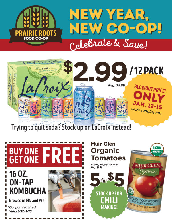 Prairie Roots Food Co-Op We-Prints Plus Newspaper Insert brought to you by Any Door Marketing