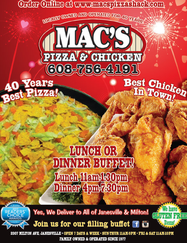 Mac's Pizza and Chicken We-Prints Plus Newspaper Insert brought to you by Any Door Marketing